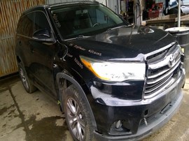 2015 TOYOTA HIGHLANDER, BLACK, XLE MODEL, 3.5L, AWD.  Z25255